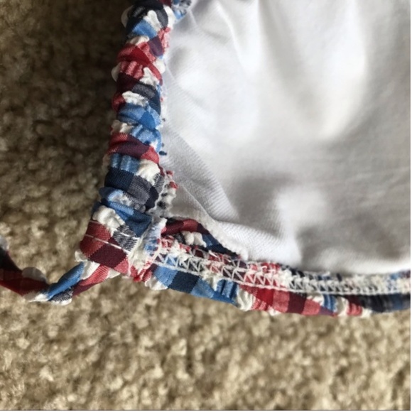 Old Navy Red, White and Blue Gingham Bikini Top - Picture 8 of 8